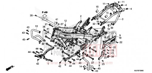 CARROSSERIE DE CHASSIS GL1800CF de 2015